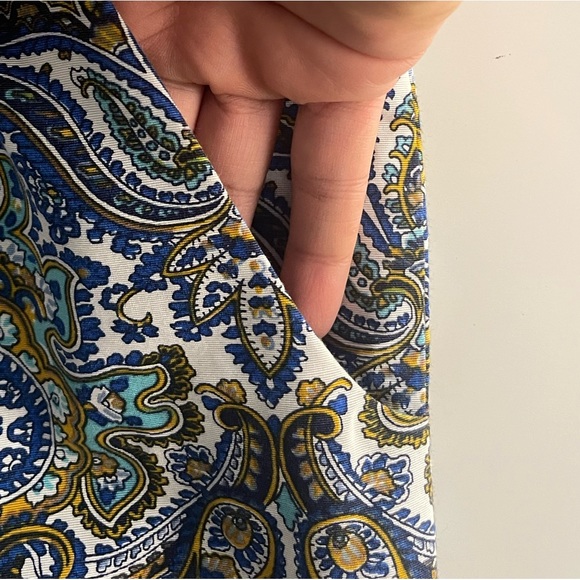 J. Crew Silk Dolores Dress Peacock Paisley - Picture 11 of 12